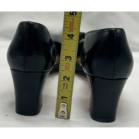 LIFESTRIDE Black Crisscross Strappy Low Heels ~ Pointed Toe Shoes ~ Women's Sz 7 - Picture 7 of 8